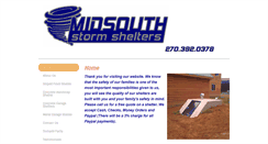 Desktop Screenshot of midsouthshelters.com